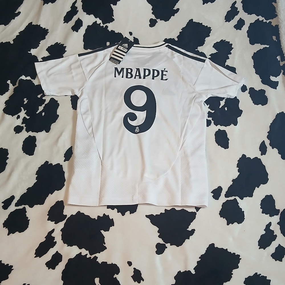 White Soccer Jersey with Black Number